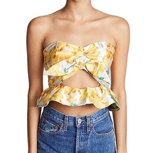 Endless Rose Floral Brocade Corset Top Size XS